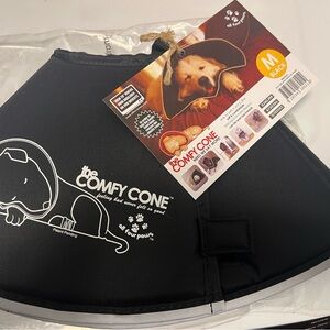 The Comfy Cone Black Dog Recovery Collar
